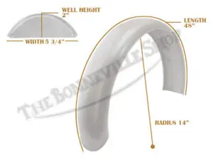 Tbs Spe0066 07 Universal Mudguard Mc4 R14 3 4 48 Beaded Mild Steel Fender 1