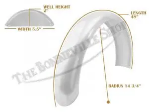 Universal Mudguard Mc4 R14 3/4 48-Inch Beaded Alloy Fender Pn# Tbs-Spe0068 8 Tbs Spe0068 07 Universal Mudguard Mc4 R14 3 4 48 Beaded Alloy Fender