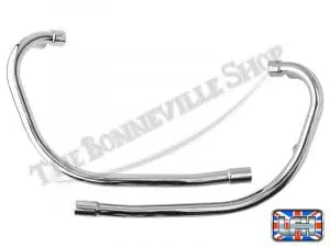 Triumph Daytona T100 T100R 500 Header Pipes For 1969-70 Uk Made Pn# 70-9662 70-9663 4 70 9662 70 9663 02 Triumph Daytona T100 T100R 500 Header Pipes For 1969 70 Uk Made