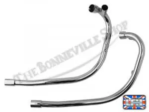 Triumph Daytona T100 T100R 500 Header Pipes For 1969-70 Uk Made Pn# 70-9662 70-9663 3 70 9662 70 9663 03 Triumph Daytona T100 T100R 500 Header Pipes For 1969 70 Uk Made