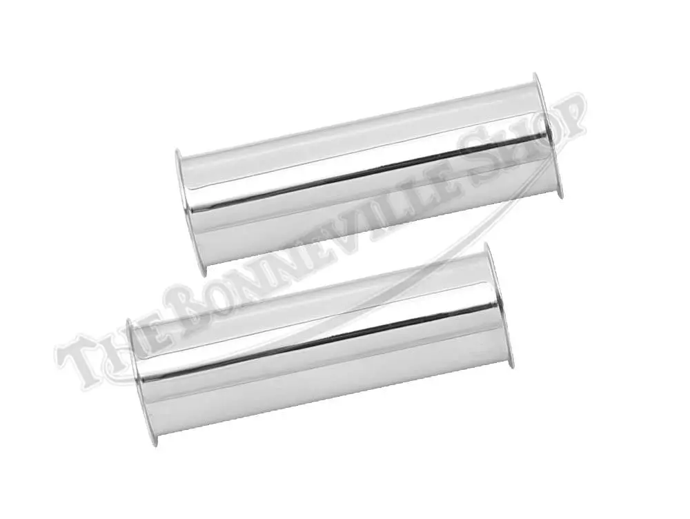 Triumph 'C' Range T90 T100 500Cc Chrome Push Rod Tube Set 1964-68 (2) Pn# 70-4751 E4751 1 70 4751 01 Triumph C Range T90 T100 500Cc Chrome Push Rod Tube Set 1964 68