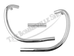 Bsa A50 A65 Lightning Thunderbolt Uk Exhaust Pipe Set 1969-70 With Cross-Over Balance Pipe Pn# 70-9127 70-9130 70-9888 4 Bsa A A Lightning Thunderbolt Uk Exhaust Pipe Set