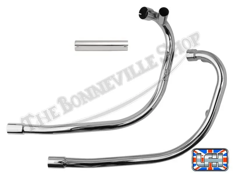 Triumph Daytona T100 T100R 500 Header Pipes For 1969-70 Uk Made With Crossover Pipe Pn# 70-9662 70-9663 70-9888 2 70 9662 70 9663 06 Triumph Daytona T100 T100R 500 Header Pipes For 1969 70 Uk Made