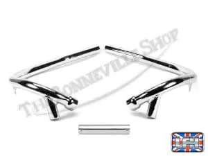 Triumph Unit 750 T140 Tr7 Exhaust Pipe Set 1973-82 Balanced With Cross-Over Pipe Pn# 71-7507 71-7508 70-9888 3 Triumph Unit T Tr Exhaust Pipe Set Balanced With Cross Over Pipe
