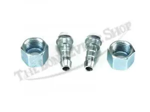 Triumph 500 650 750 Straight Fuel Pipe With Nut Set Pn# 82-3334 B And 82-3337 3 82 3334 B 82 3337 03 Triumph Barbed Fuel Pipe Set