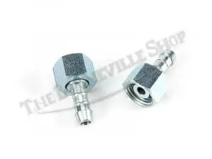 Triumph 500 650 750 Straight Fuel Pipe With Nut Set Pn# 82-3334 B And 82-3337 4 82 3334 B 82 3337 04 Triumph Barbed Fuel Pipe Set