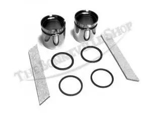 Triumph Pre-Unit Fork Seal Holders (Early) In Stainless Steel Pn# H390 97-0390 H391 97-0391 H431 97-0431 H445 97-0445 4 Early Preunit Fork Seal Holder Set Master