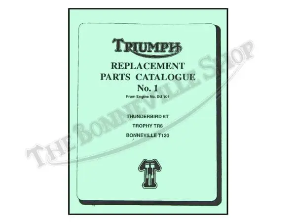 Triumph Unit Parts Book