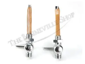 Triumph Norton Bsa Uk Made Fuel Valve Petcock Set Main And Reserve Pn# 83-2800 Uk And 83-2801 Uk 4 Uk Uk Made Petcock Set