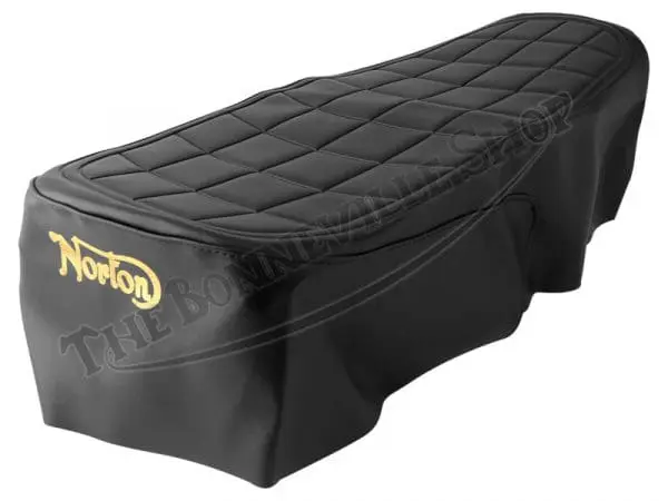 06 3676 C 01 Norton Commando Mk2 Mk3 Roadster Square Pattern Top Seat Cover