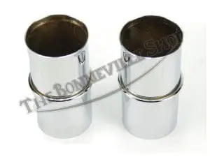 Bsa Chrome Fork Seal Holder Pair B44 B25 A65 A50 Etc (2) Pn# 97-2514 H2514 4 Bsa Fork Seal Holders A Etc