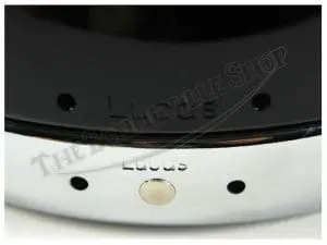 Genuine Lucas Triumph Bsa 5-3/4-Inch Black Headlight Shell With Chrome Rim Pn# 58395 5 Gen Lucas Inch Headlight Black