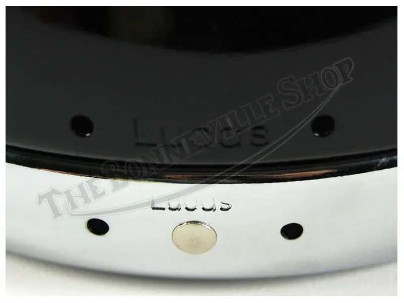 Genuine Lucas Triumph Bsa 5-3/4-Inch Black Headlight Shell With Chrome Rim Pn# 58395 4 Gen Lucas Inch Headlight Black