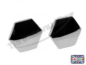 Triumph Bsa 500 650 Chrome Fork Top Nuts (2) Uk Made 1964-67 26Tpi Pn# 97-1658 C 3 97 1658 C 05 Fork Top Nuts Chrome 63 67