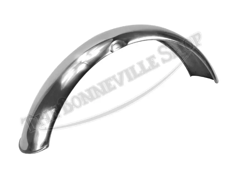 Triumph 500 650 Front Mudguard Stainless Steel Undrilled 1968-1970 Pn# 97-2276 S 97-3884 Uk 1 97 3884 01 Triumph Stainless Front Mudguard Beaded Edge