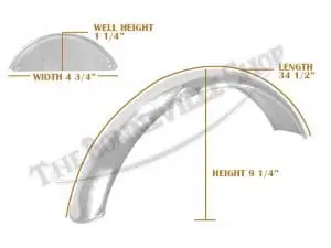 Triumph 500 650 Front Mudguard Stainless Steel Undrilled 1968-1970 Pn# 97-2276 S 97-3884 Uk 3 97 3884 04 Triumph Stainless Front Mudguard Beaded Edge