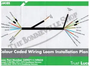 Tri Bsa Headlamp Harness