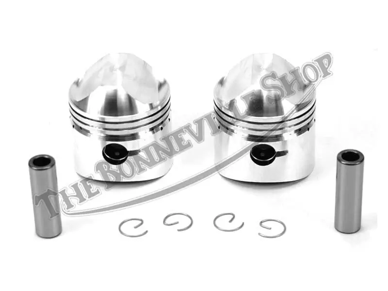 Triumph 500 T100 T100C T100R Engine Pistons (2) 1967-74 Pn# 70-6884 1 Triumph T Piston Set