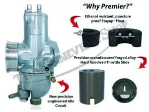 32Mm Premier Amal Carb Carburetor Set Norton 850 Commando Spec 932 Pn# Tbs-Lr932P 3 Tbs Lrp Norton Amal Carb Set