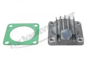 Bsa A50 A65 A7 A10 Alloy Finned Sump Plate With Magnetic Drain Plug Pn# 67-1285 3 67 1285 03 Bsa Finned Sump Plate With Gasket And Mag Drain Plug