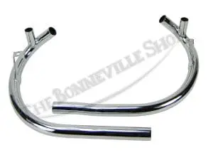 Bsa A65 Lightning Thunderbolt Exhaust Pipe Header Set Balanced 1971-72 Pn# 71-2043 71-2045 4 Bsa Exhaust Pipes
