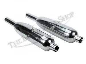 Triumph 650 Tr6R T120R Burgess-Type Silencers (Pair) Uk-Made (2) Pn# 70-5866 Uk 3 Uk Triumph Burgess Silencers Wassell Uk Made Master