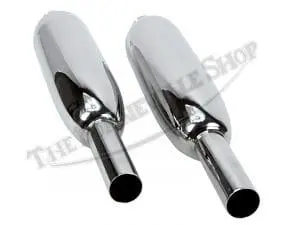 Triumph 650 Tr6R T120R Burgess-Type Silencers (Pair) Uk-Made (2) Pn# 70-5866 Uk 4 Uk Triumph Burgess Silencers Wassell Uk Made Master