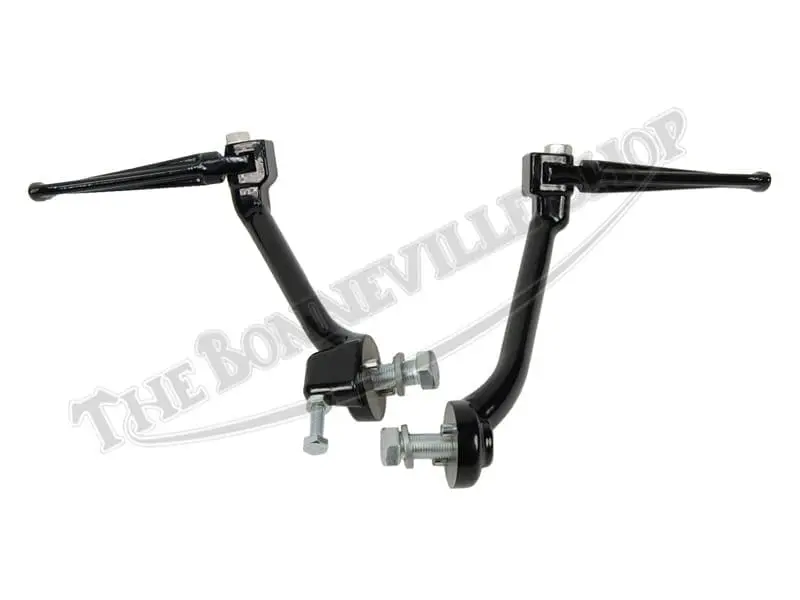 Triumph 650 Competition Folding Footrest Set Tr6C T120Tt Pn# 82-6653 82-6654 F6653 F6654 2 Triumph Folding Rider Footrests