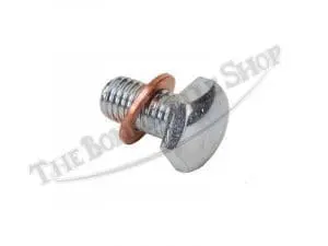 Triumph 350 500 650 Primary Oil Level Plug And Copper Washer Up To 1967 Pn# Ds57 70-2441 E2441 3 Ds Triumph Primary Level Plug And Washer