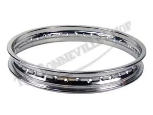 C Triumph Bsa Twins Chrome Hole Wm X Front Wheel Rim Cwc