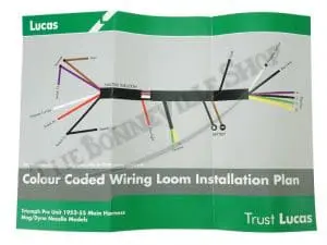 Genuine Lucas Wiring Harness Triumph Pre Unit T T T T Twins Pn#