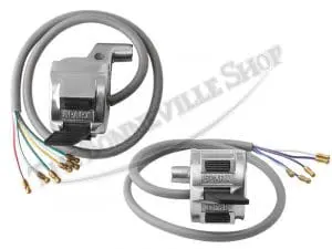 Triumph Bsa Lucas Sparx Handlebar Switchgear Set (2) Pn# 39595 39596 3 39595 39596 Triumph Bsa Lucas Sparx Handlebar Switchgear Set 1