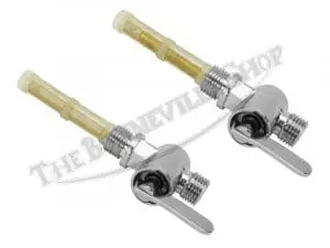 Triumph Norton 1/4-Inch Bsp Main &Amp; Reserve Fuel Valve Petcock Set Pn# 82-4971 82-4972 F4971 F4972 4 82 4971 4972 01 Petcocks Pa