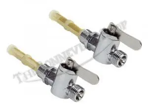 Triumph Norton 1/4-Inch Bsp Main &Amp; Reserve Fuel Valve Petcock Set Pn# 82-4971 82-4972 F4971 F4972 3 82 4971 4972 02 Petcocks Pa