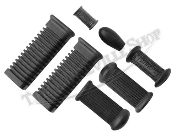 Tbs Triumph T Td Te Bonneville Footrest Rubber Set On