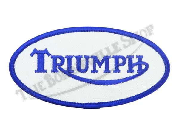 Triumph Motorcycle Patches Oval Logo Embroidered Patch X Pn Tbs