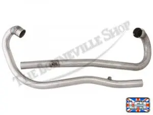 71 0022 71 0024 Raw 03 Triumph 650 Tr6C Trophy Hi Pipe Exhaust Pipe Set 1963 71 Raw