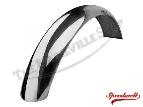 97 1687A 02 TRIUMPH 500 650 ALLOY FRONT MUDGUARD FENDER ROLLED EDGE 1969 70