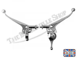 Triumph Bsa Amal Chrome Clutch And Brake Handlebar Levers With Choke (Pair) 1969-70 Uk Made Pn# 60-2241 60-2242 D2241 D2242 3 60 2241 60 2242 03 Triumph 500 650 750 Chrome Clutch And Brake Handlebar Levers With Choke 1968 70 Uk Made