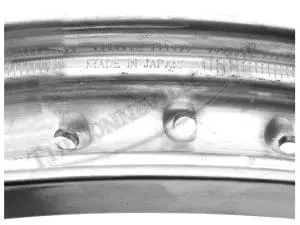 Triumph Bsa 650 750 Shouldered Valanced Alloy Conical Hub 19-Inch Front Wheel Rim 1971-72 Excel Pn# 37-3818 A W3818 4 A Triumph Bsa Shouldered Valanced Alloy Conical Hub Front Wheel Rim Excel