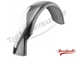 Triumph 500 650 Stainless Rear Speedwell Mudguard / Fender With Beaded Lip Pn# 82-8144 F8144 3 82 8144 02 Triumph 500 650 Stainless Rear Speedwell Mudguard Fender With Beaded Lip