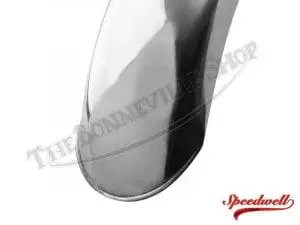 Triumph 500 650 Stainless Rear Speedwell Mudguard / Fender With Beaded Lip Pn# 82-8144 F8144 4 82 8144 03 Triumph 500 650 Stainless Rear Speedwell Mudguard Fender With Beaded Lip