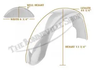 Triumph 500 650 Stainless Rear Speedwell Mudguard / Fender With Beaded Lip Pn# 82-8144 F8144 7 82 8144 06 Triumph 500 650 Stainless Rear Speedwell Mudguard Fender With Beaded Lip 1