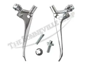 Triumph 500 650 Amal Type 7/8-Inch Clutch Brake Lever Set Blade End Uk Made Pn# 18/999 18/1000 5 Triumph Amal Type Clutch Brake Lever Set Blade End Uk Made