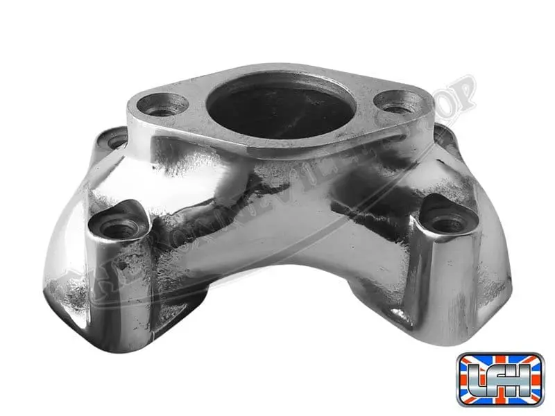 Triumph 750 Tr7 Tiger Trophy Polished Single Carb Inlet Manifold 1973-82 Pn# 71-3556 1 Triumph Tr Tiger Trophy Single Carb Inlet Manifold