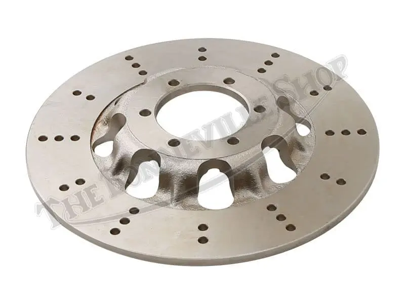 Triumph 750 Drilled Lightened Hard Chromed 6 Hole Disc Brake Rotor Uk Made Rob North Type Pn# 37-7079 Lc 1 37 7079 Lc 01 Triumph 750 Drilled Lightened Hardchromed 6 Hole Disc Brake Rotor Uk Made Rob North Type