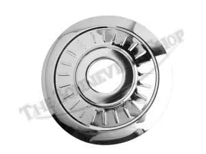 Triumph 350 500 650 T120 Tr6 Pre-Unit 8-Inch Front Wheel Finned Chrome Trim Nave Plate Sls Uk Made '59-62 Pn# 37-1332 F 3 37 1332 02 Triumph 350 500 650 8In Front Wheel Finned Chrome Trim Nave Plate Sls Uk Made