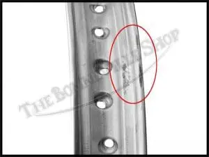 37 1230 A 07 Triumph Bsa Norton Excel Shouldered Valanced Alloy Wheel Rim Wm2 X 19 40 Spoke