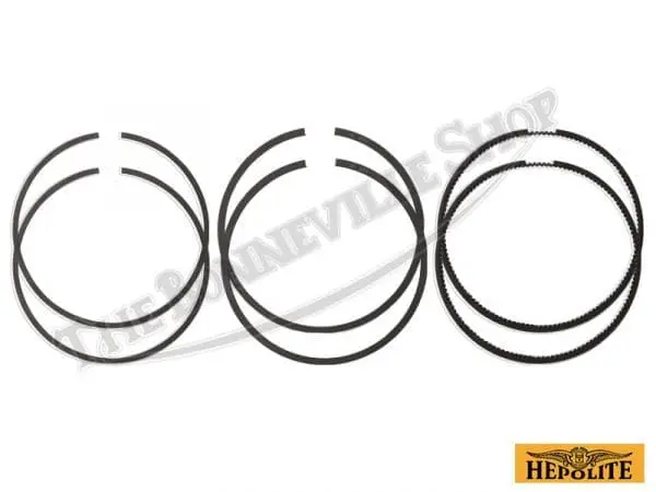 70 6893 R13570 STD 01 Triumph 500 1960 1974 69mm Piston Ring Set Genuine Hepolite