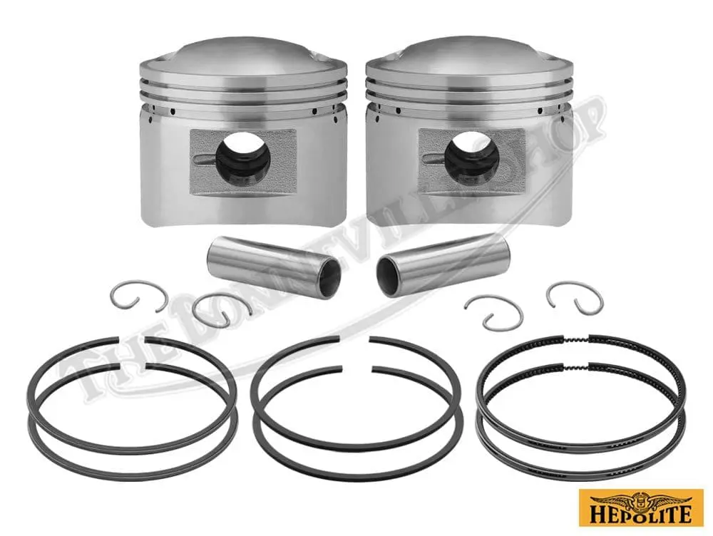 宝瓶 Triumph Complete Low-Compression Piston Set W/Rings Hepolite